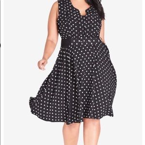 City Chic vintage Spot dress